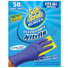 11150-16 Soft Scrub Nitrile Disposable Gloves, 50 Pack
