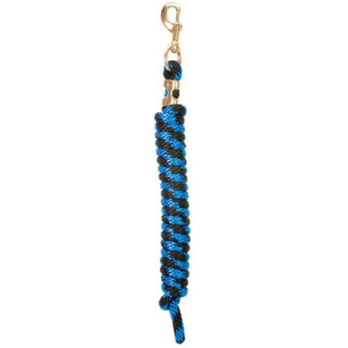 35-2100-T24 10 ft. Poly Lead Rope - Blue & Black