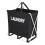 Living And Home (Black) Large Folding Laundry Basket Washing Sorter Hamper 3