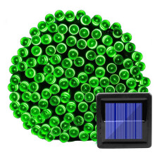 (green, 12M 100LEDs) Christmas Garland Led Fairy Light Outdoor Solar Powered String Lights 8 Mode 7m/12m/22m