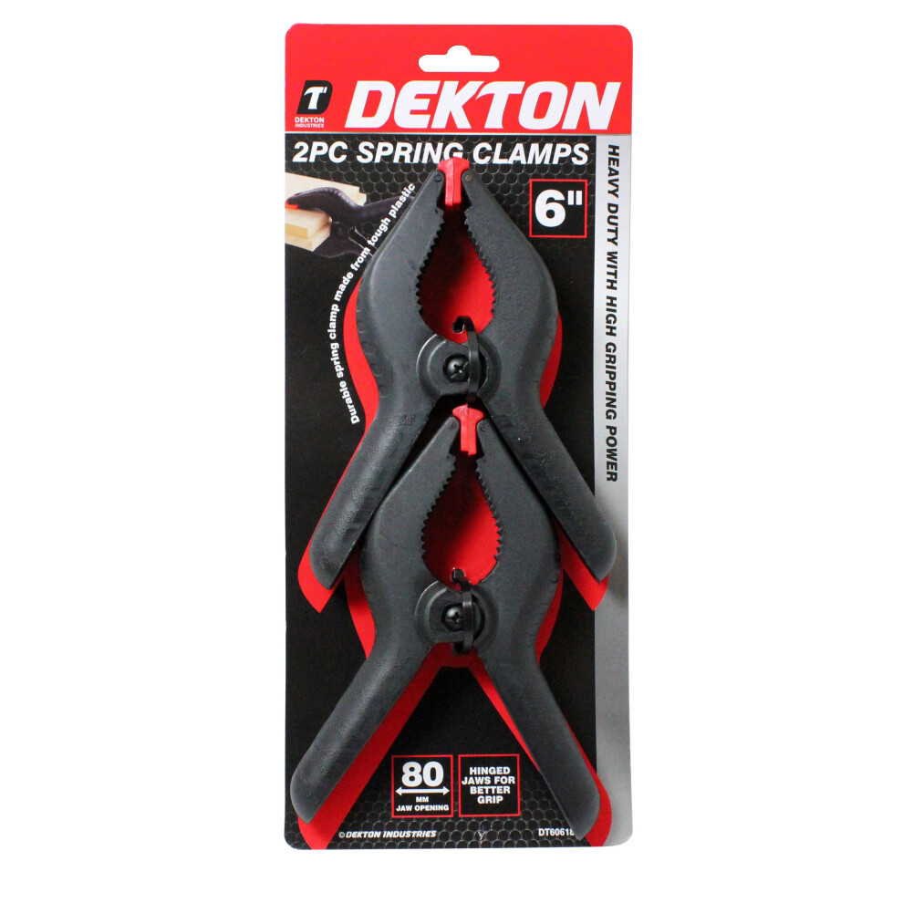 Dekton 2Pc Spring Clamps 6'' 5055441428079
