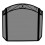 3 FOLD BLACK WROUGHT IRON ARCH TOP SCREEN WITH SCROLLS 1