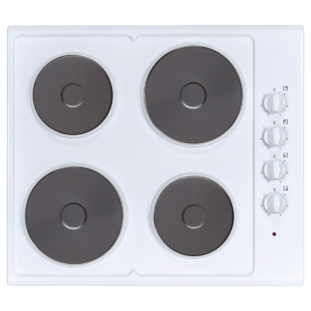 Statesman ESH630SS 4 Plate Electric Hob Cooktop, Stainless Steel