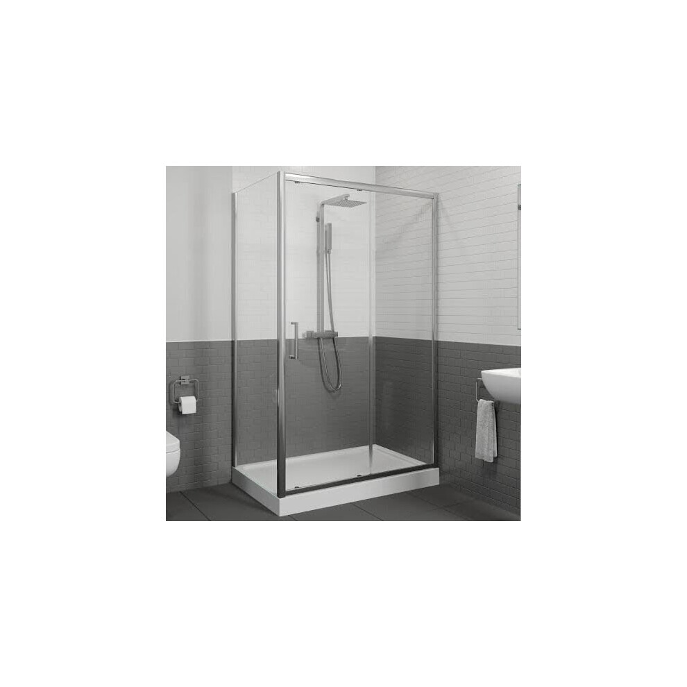 Diamond Sliding Shower Enclosure 1200 X 800Mm With Easy Plumb Tray - 8Mm 5056467222313