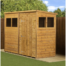Empire Pent Shed Shiplap Tongue & Groove 8X4 With Windows