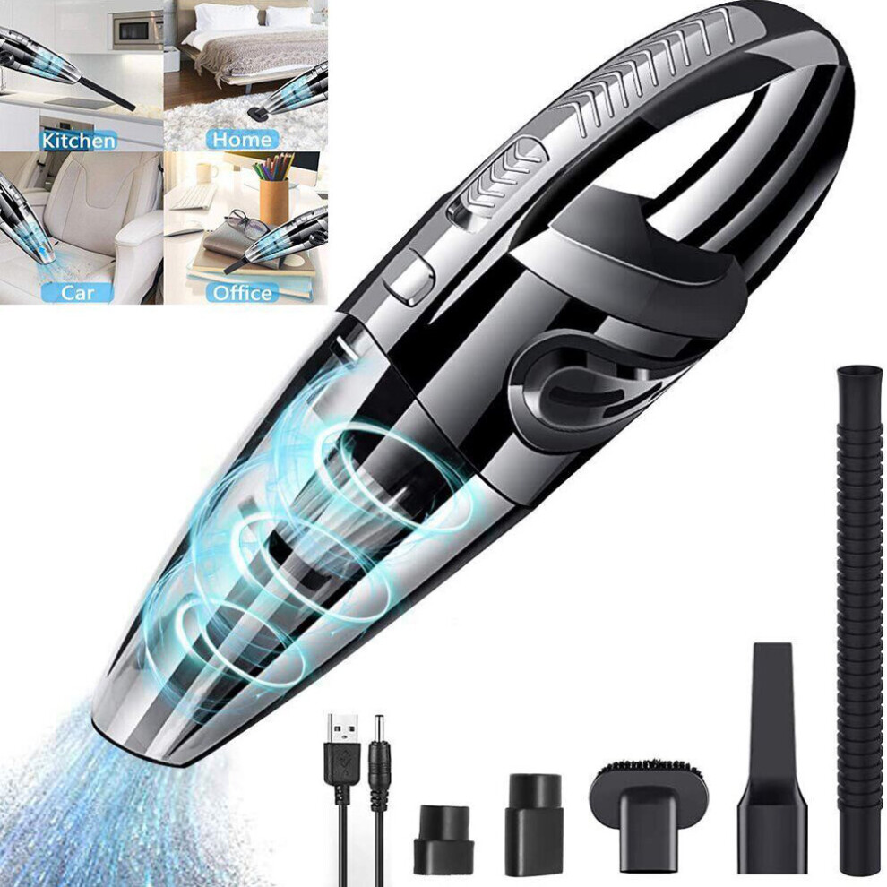 Wet & Dry Cordless Car Vac Handheld Vacuum Cleaners USB Rechargeable-image-OPC-PB7SXWR-NEW