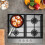 statesman Statesman GH60WH 4 Burner Gas Hob Cooktop, Front Panel Control, 60cm, White 2