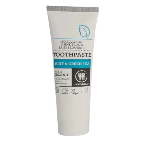 Urtekram Fluoride Free Mint & Green Tea Toothpaste 75ml