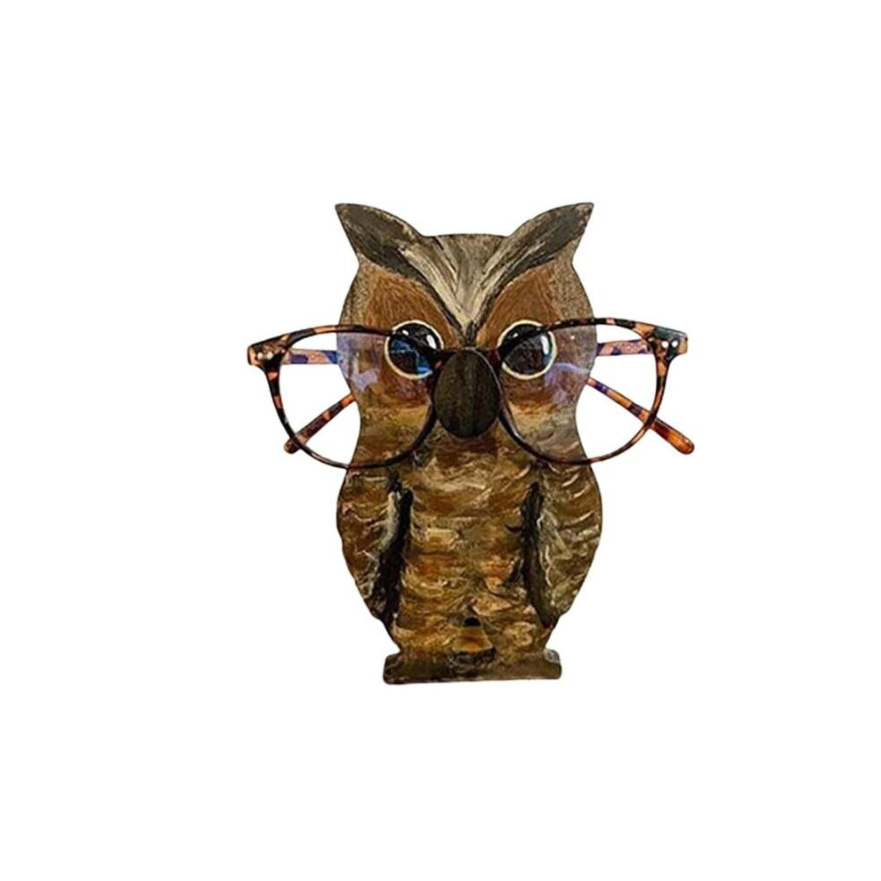 (owl) Animal Wooden Glasses Holder Stand