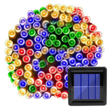 (Colourful) 32M 300LEDS Christmas Garland Led Fairy Light Outdoor Solar Powered String Lights 8 Mode