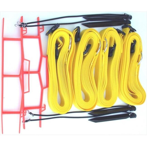 8 Meter Yellow 2-inch Adjustable Web Courtlines
