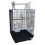 5984-4814BLK Open Top Small Parrot Cage with Stand in Black 1