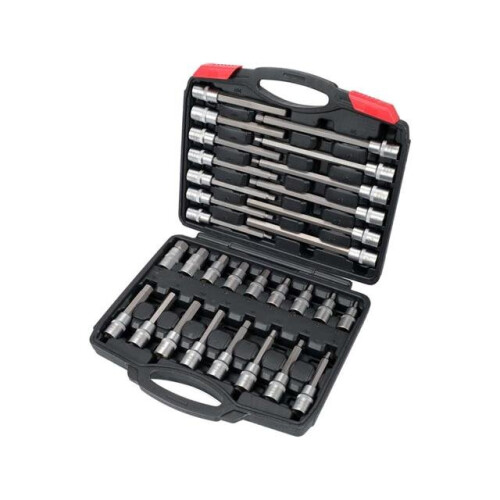 YATO YT77540, bit socket set 30 pcs hex length 55200mm, S2 steel, 1/2