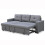 MORE4HOMES NEWPORT FABRIC CORNER CHAISE 3 SEATER  SOFA BED WITH STORAGE LEFT OR RIGHT SIDE 5