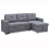 MORE4HOMES NEWPORT FABRIC CORNER CHAISE 3 SEATER  SOFA BED WITH STORAGE LEFT OR RIGHT SIDE 6