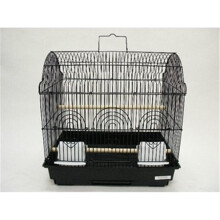 Barn Top Bird Cage in Black