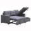 MORE4HOMES NEWPORT FABRIC CORNER CHAISE 3 SEATER  SOFA BED WITH STORAGE LEFT OR RIGHT SIDE 3