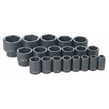 19 Pc.5" Dr. Fractional Impact Socket Set