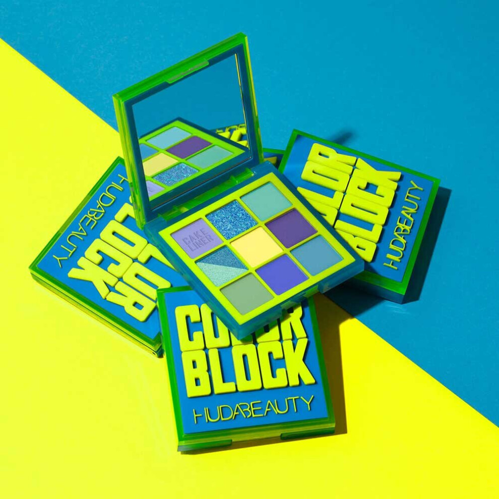HUDA BEAUTY Color Block Obsessions Palette Blue & Green