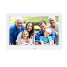 (8 pouces blanc) Cadre photo numérique – Lecture de photos et de vidéos – Cadres photo numériques