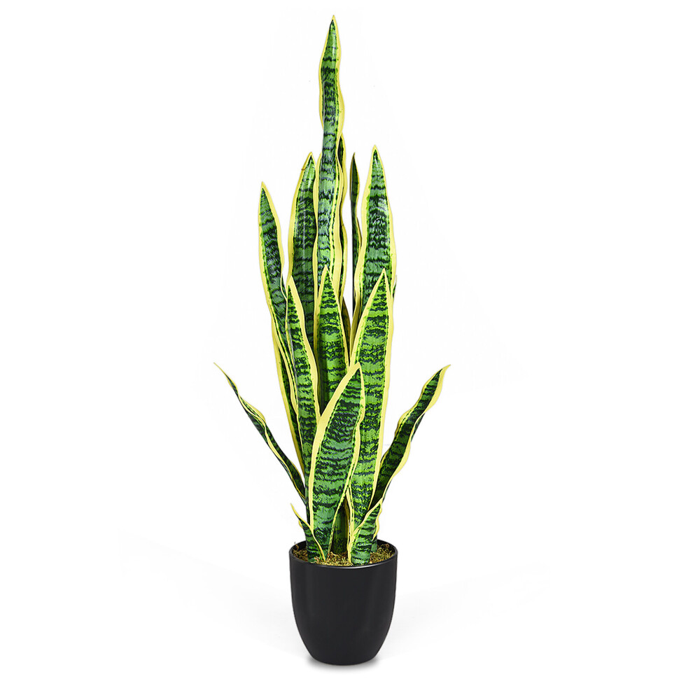 Artificial Snake Plant Fake Sansevieria Perfect Faux Agave Fake Plant