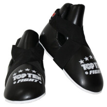 (Medium) TOP TEN POINTFIGHTER SPARRING BOOTS - BLACK