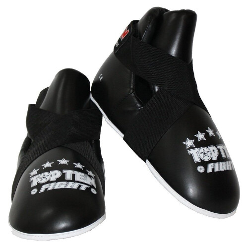(Medium) TOP TEN POINTFIGHTER SPARRING BOOTS - BLACK
