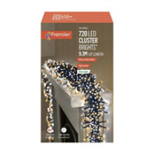 Premier Christmas 720 Multi Action LED Clusters Lights With Timer