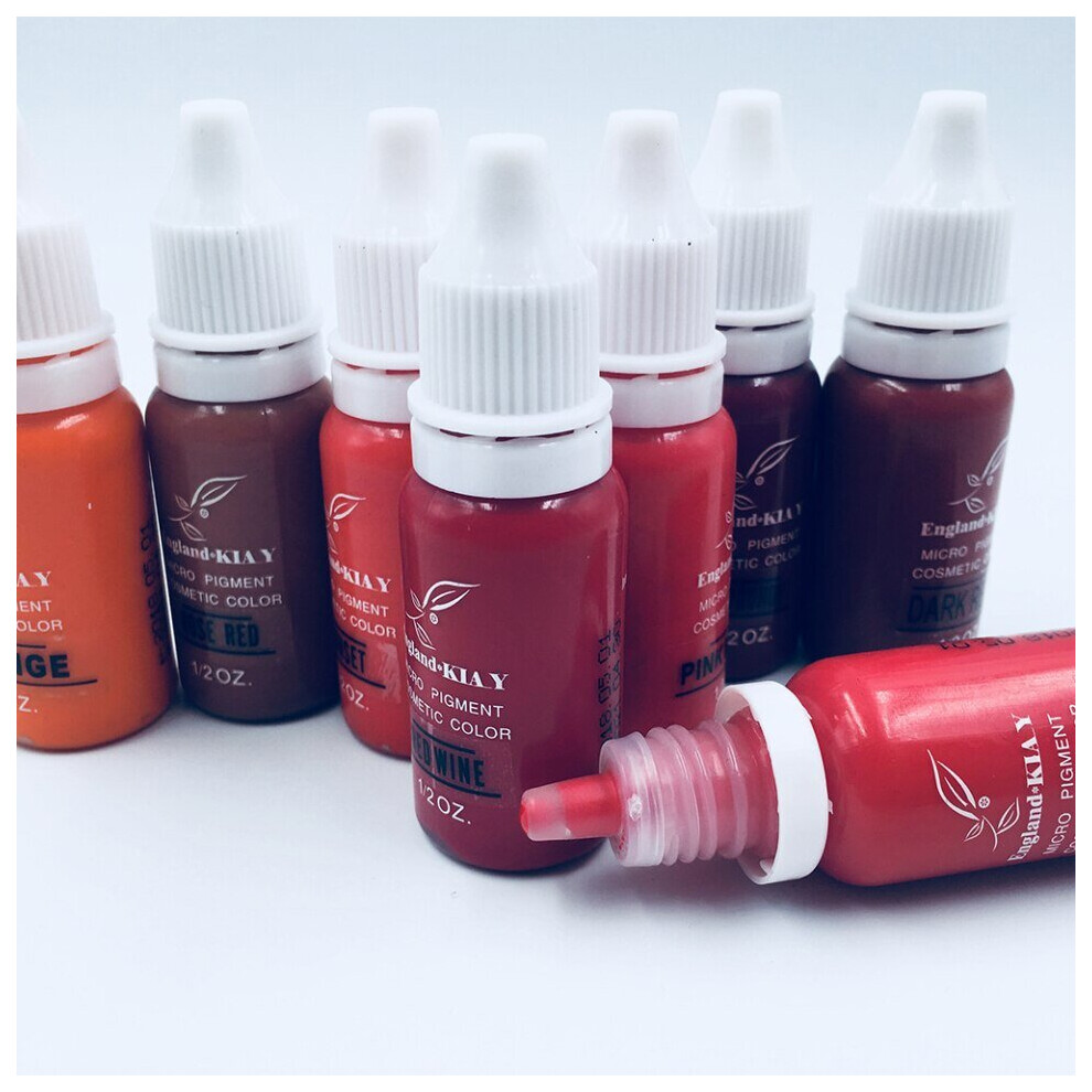 Freeshipping 8Pcs High Quality Permanent Makeup Englandkiay Micropigme 