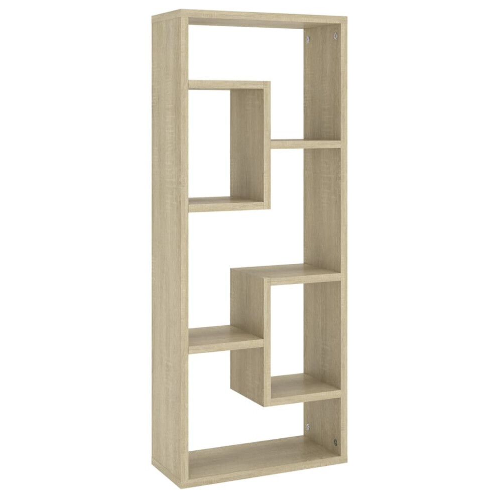 Vidaxl Wall Shelf Sonoma Oak Engineered Wood Household Wall Hanging Cabinet