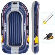 Bestway Inflatable Boat Inflatable Kayak with Pump and Oars Blue Hydro-Force