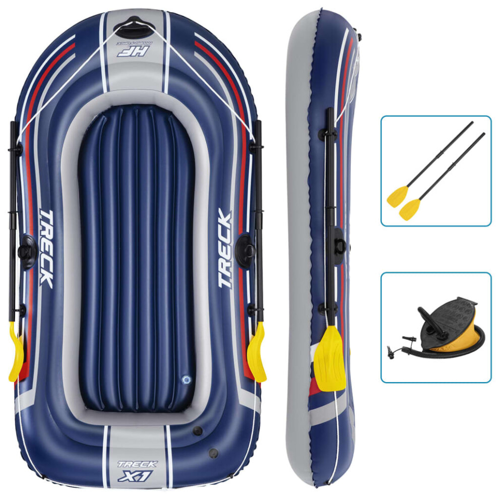Bestway Inflatable Boat Inflatable Kayak with Pump and Oars Blue Hydro-Force