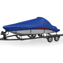 vidaXL Boat Cover Dust Boat Canopy Protective Boat Center Console Cover Grey