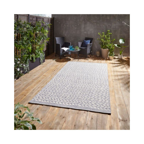 Think Rugs Cara Grey/Cream - 120cm x 170cm