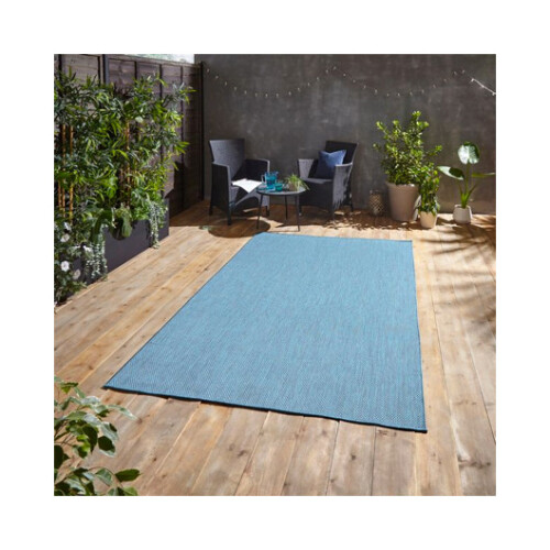Think Rugs Poppy  Outdoors Blue - 160cm x 230cm