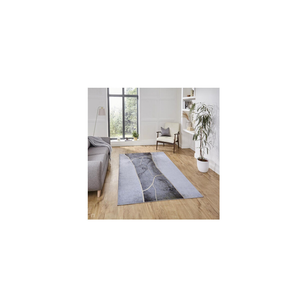 Farrah Rug Grey/Gold- 150cm x 230cm