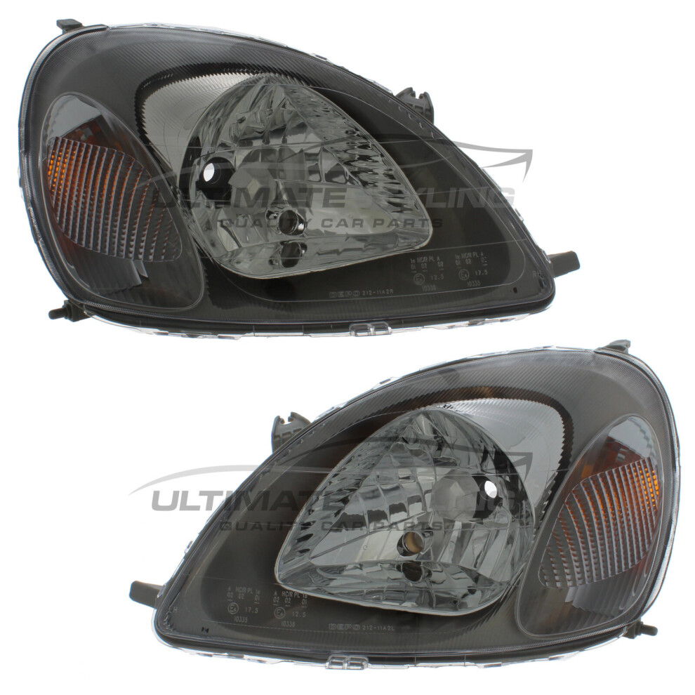 Toyota Yaris Mk1 1999-7/2003 Ichikoh Type Headlights Headlamps 1 Pair O/S & N/S 5057795022712