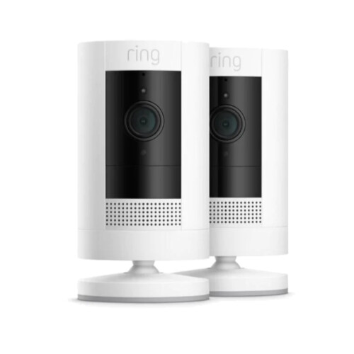 Ring Ring Video Stick Up HD Camera Battery - White (Twin Pack)