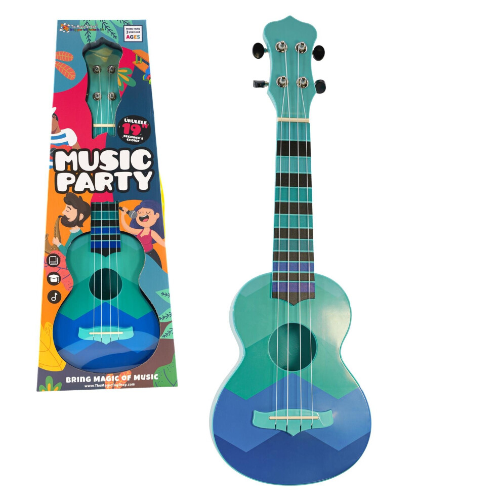 The Magic Toy Shop (Blue) Kids Ukulele Mini Guitar 4 Strings Children Musical Instrument Play With Pick Blue