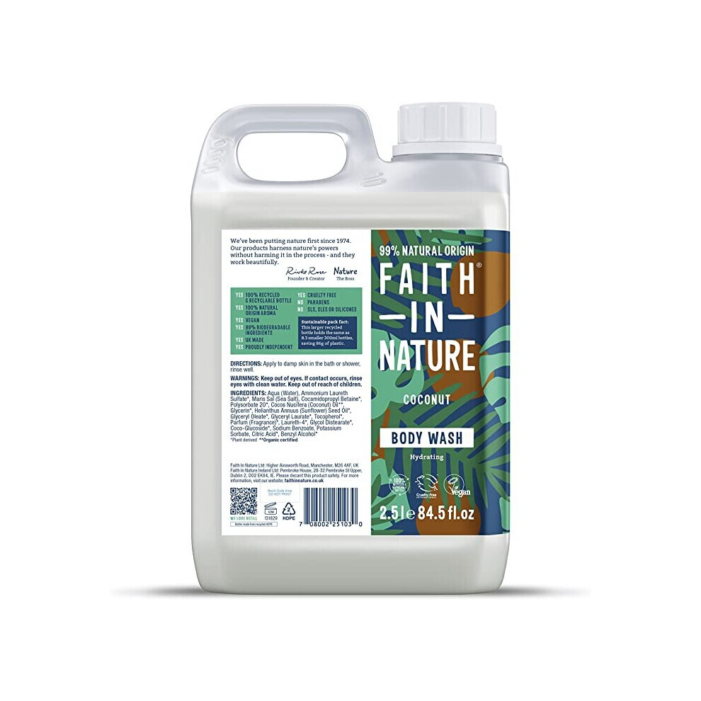 Faith In Nature Coconut Body Wash 2.5L