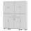 URBN Living (White) 8 Door 12 Shelf 1 Drawer Storage Cabinet Bookcase 2