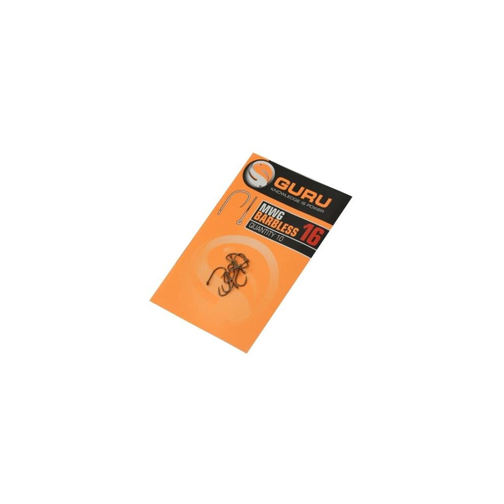 Guru () Mwg Barbless Hooks Size 16