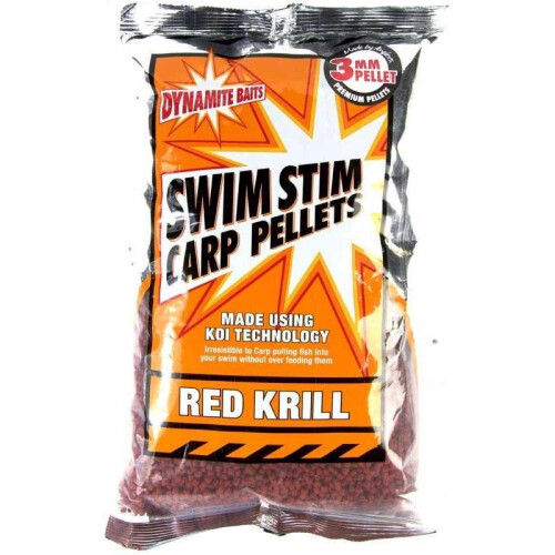 (3mm  Krill) Dynamite Baits Swim Stim Red Krill Pellets