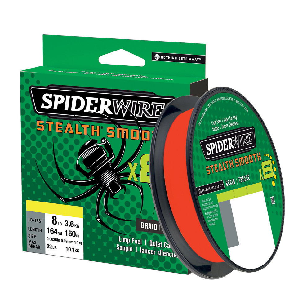 (52lb 0.23mm 300m Red) Spiderwire Stealth Smooth Braid Red-image-OPC-PB7YHDH-NEW