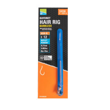 (Size 14 to 0.21mm) Preston Innovations KKH-B Bayonet Hair Rigs - 4"/10cm