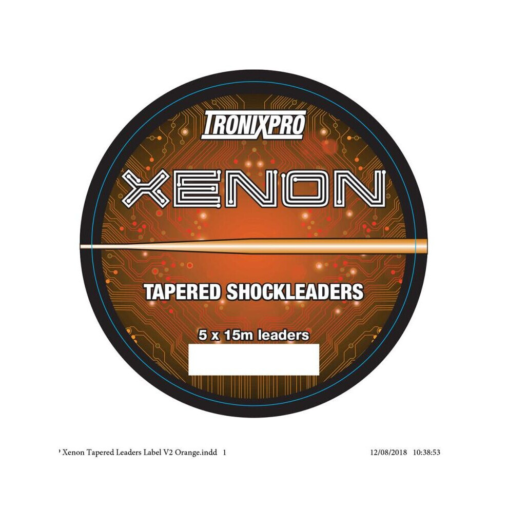(15-50lb (0.35mm - 0.60mm) Orange) Tronix Xenon Tapered Shock Leaders-image-OPC-PB7YT2Z-NEW