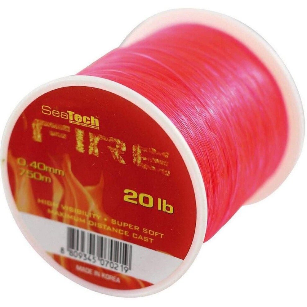 (15lb) SeaTech Fire High Vis Fishing Line 4oz-image-OPC-PB7YS5S-NEW