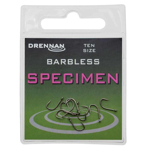 (Size 8) Drennan Barbless Specimen Eyed Hooks