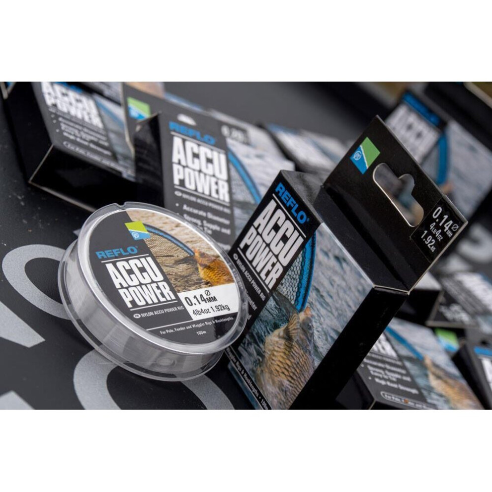 (4lb 4oz (0.14mm)) Preston Innovations Accu Power Rig Mono-image-OPC-PB7YXFD-NEW