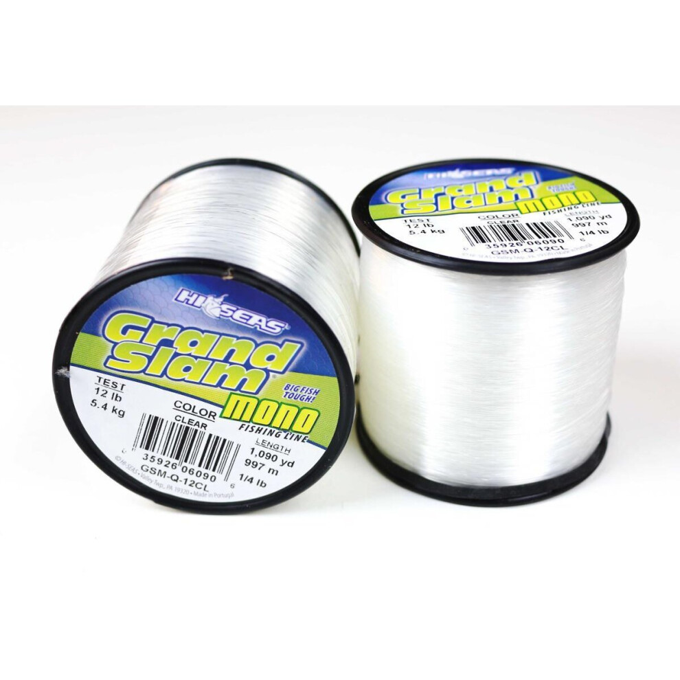 (Clear 12lb 0.35mm - 997M) AFW Hi-Seas Grand Slam Mainline Mono - Clear-image-OPC-PB7YXZ8-NEW